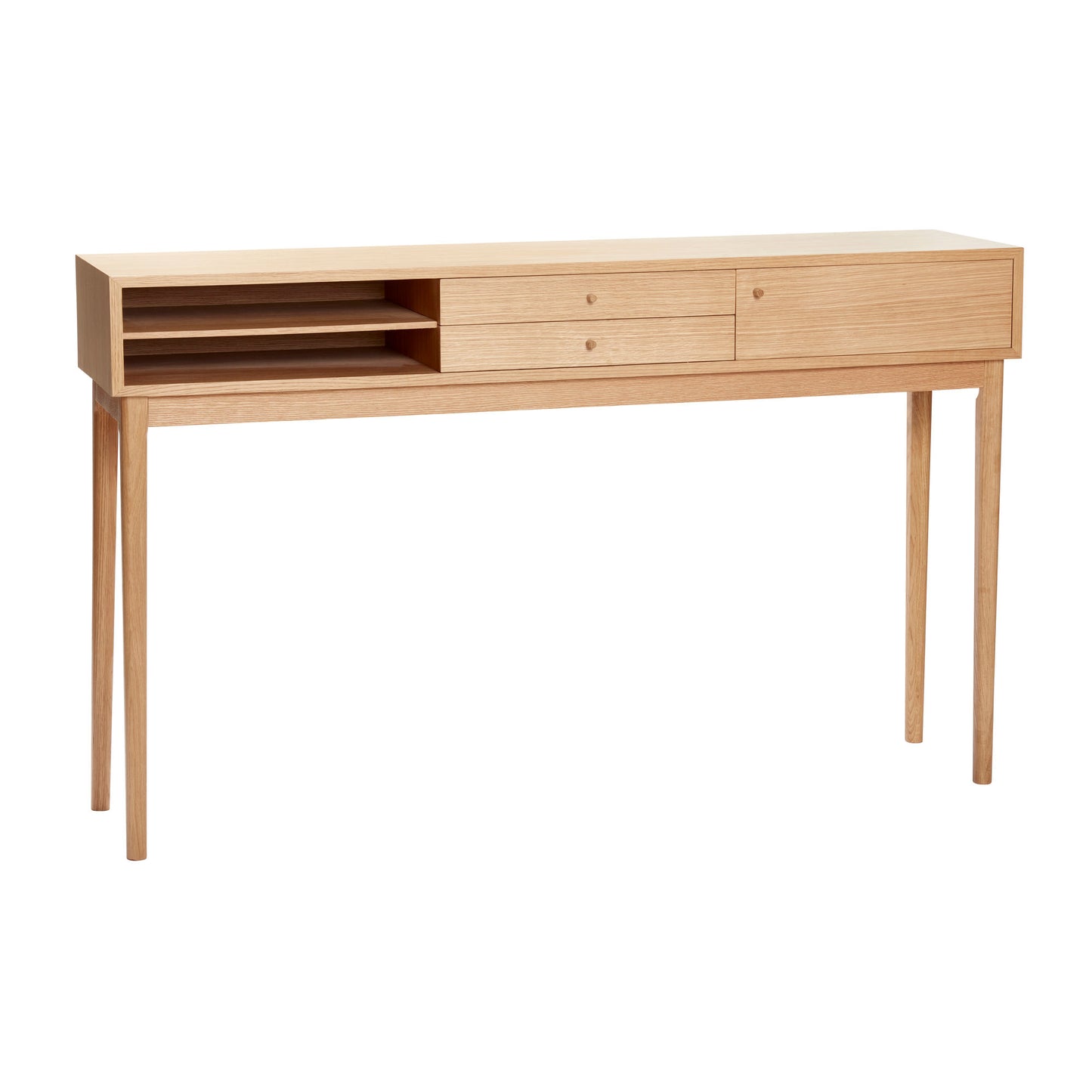 Console en bois de chêne naturel