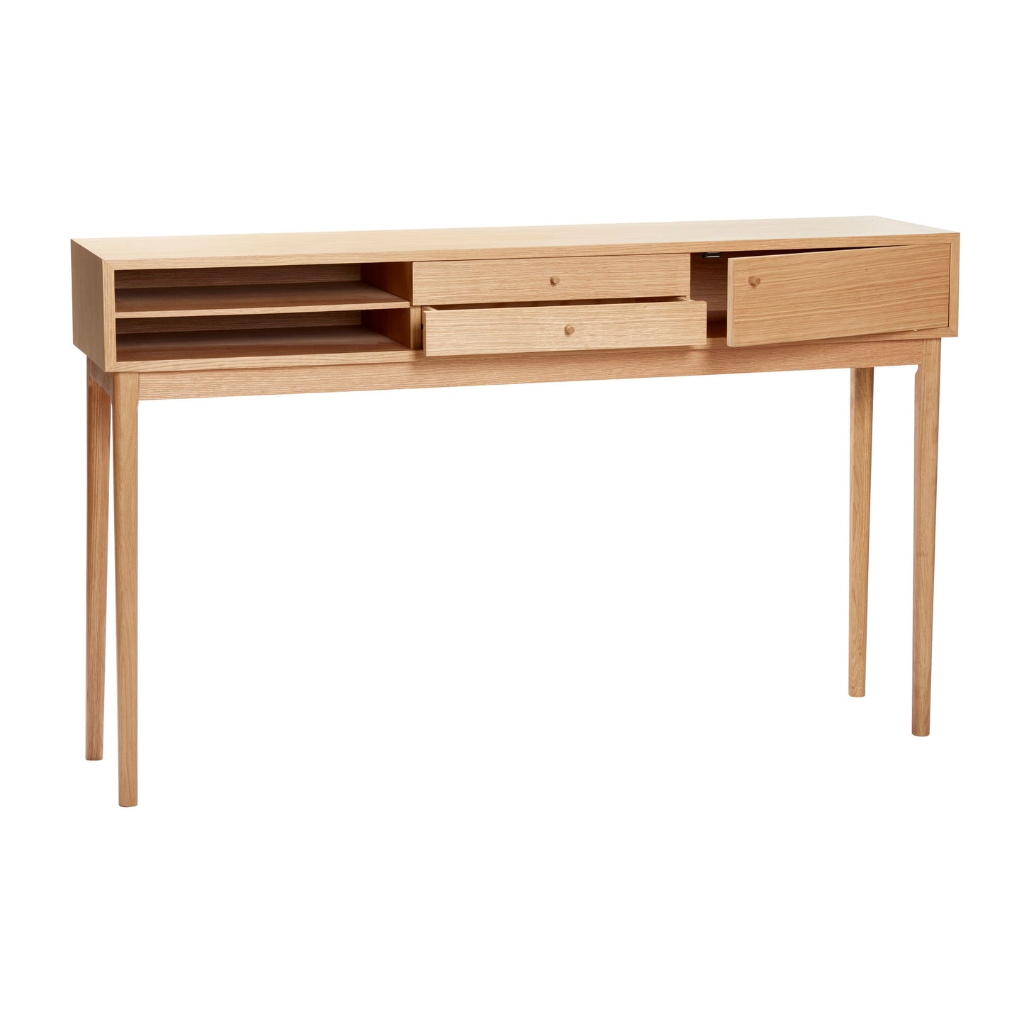 Console en bois de chêne naturel