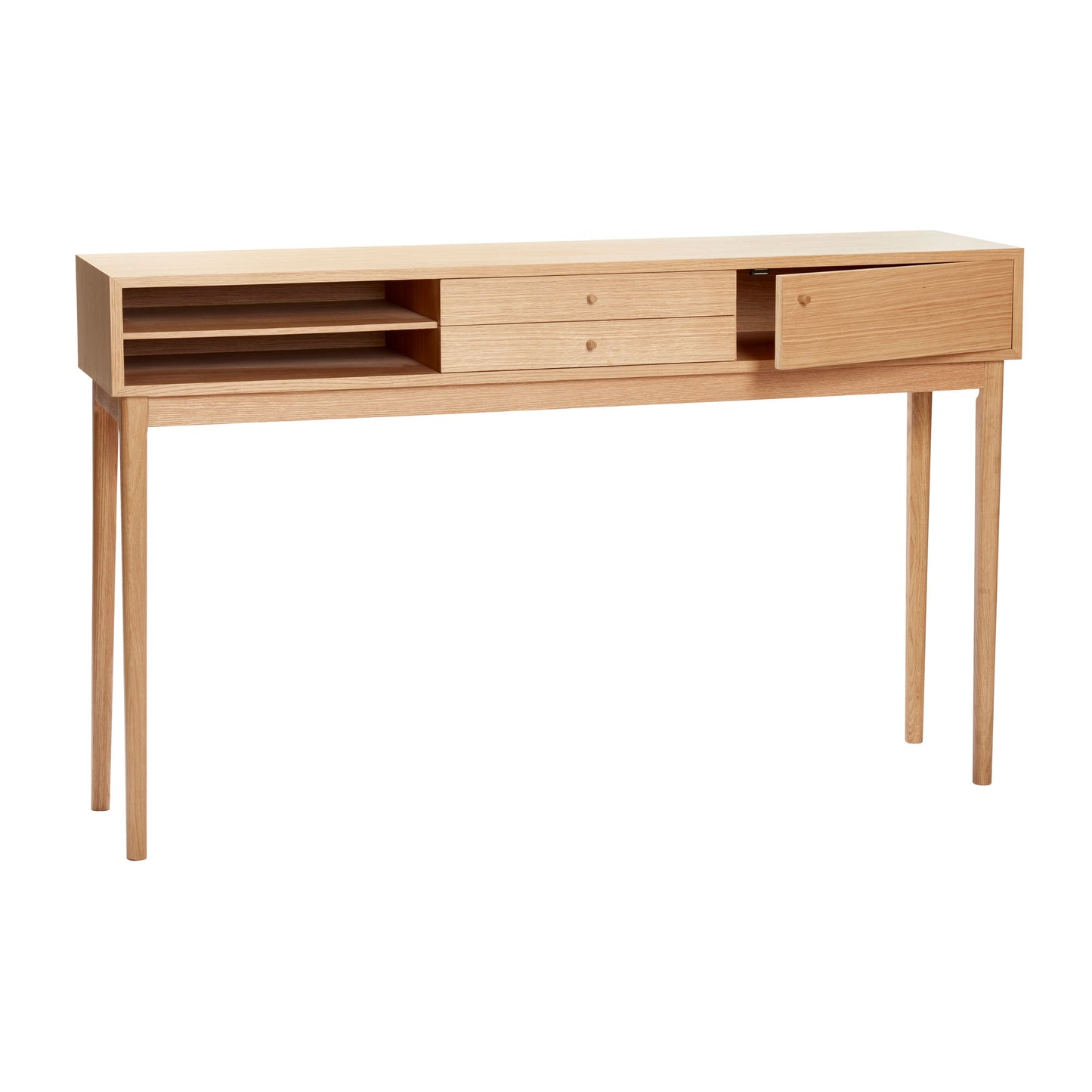 Console en bois de chêne naturel