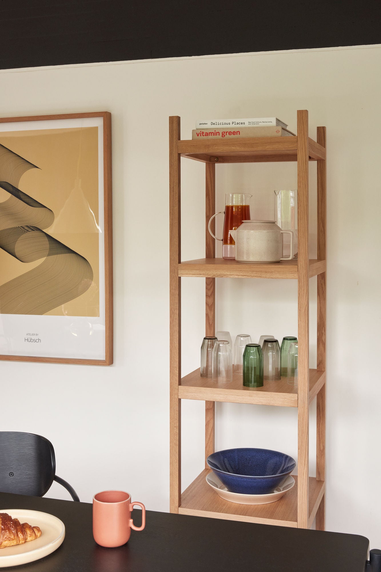 Etagère simple placage de chêne