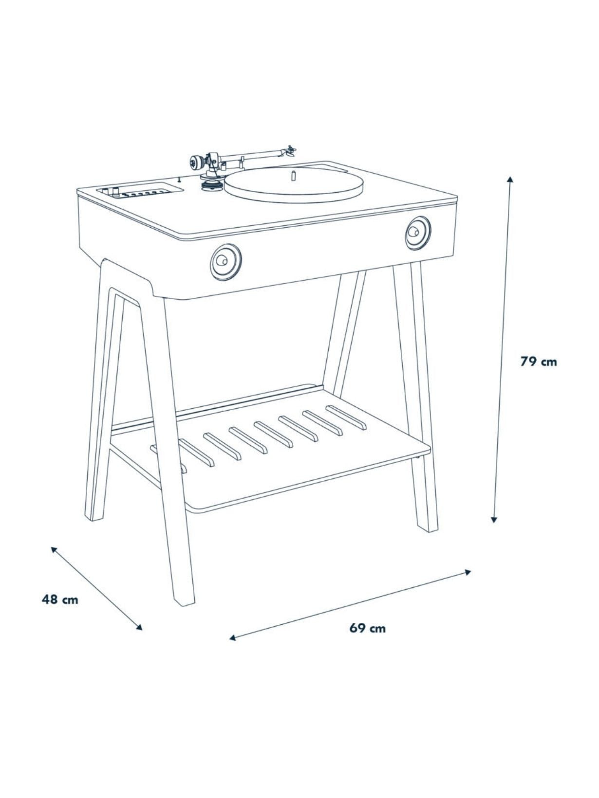 Platine vinyle avec enceintes haute-fidélité, LX Platine
