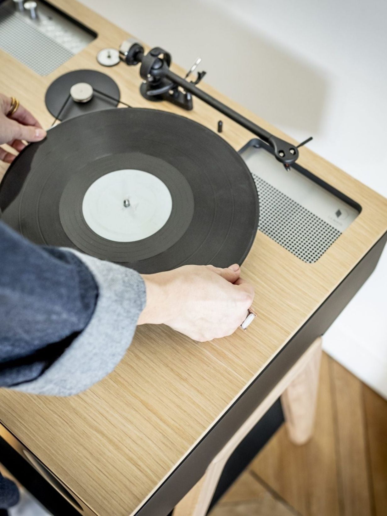 Platine vinyle avec enceintes haute-fidélité, LX Platine