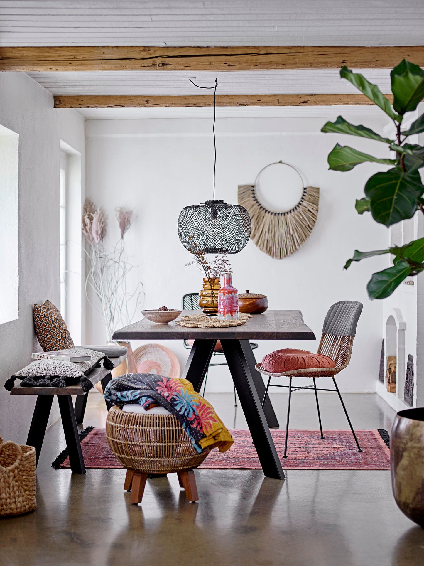 Suspension Bambou Rodi noir