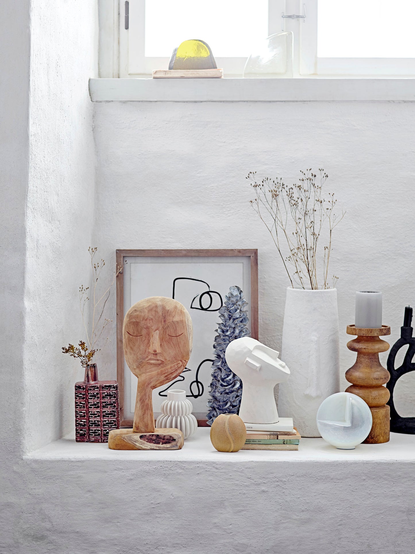 Vase Berican Blanc en Terre cuite