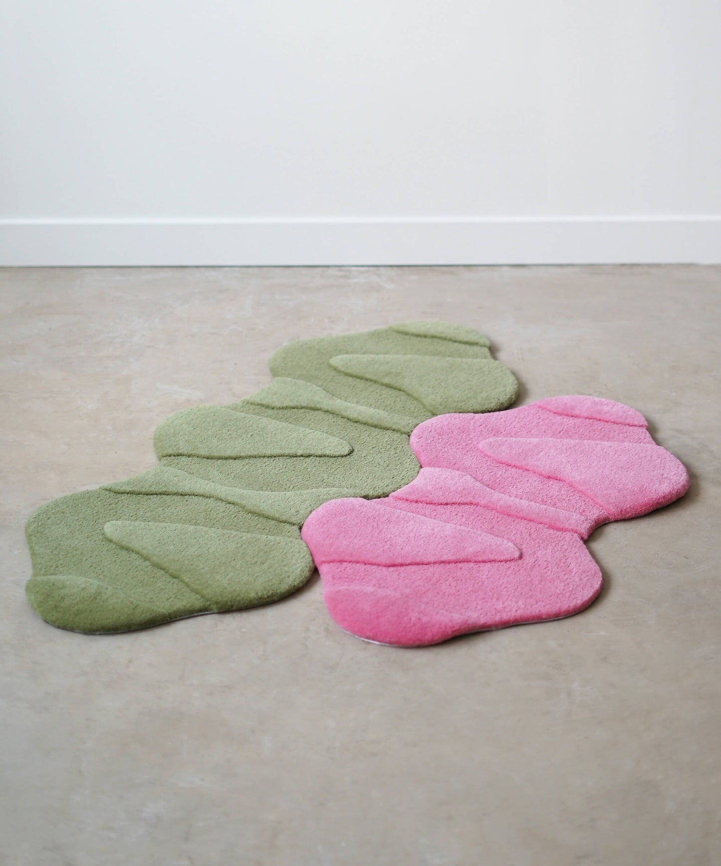 Tapis Magma 100% laine - Rose