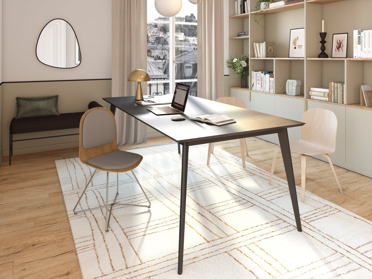 Chaise FL10r x Margaux Keller - Chêne vernis naturel mat