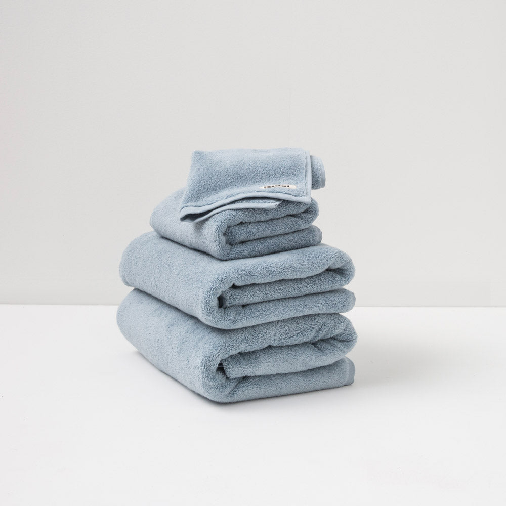 Serviette de bain en coton bio - Glacier
