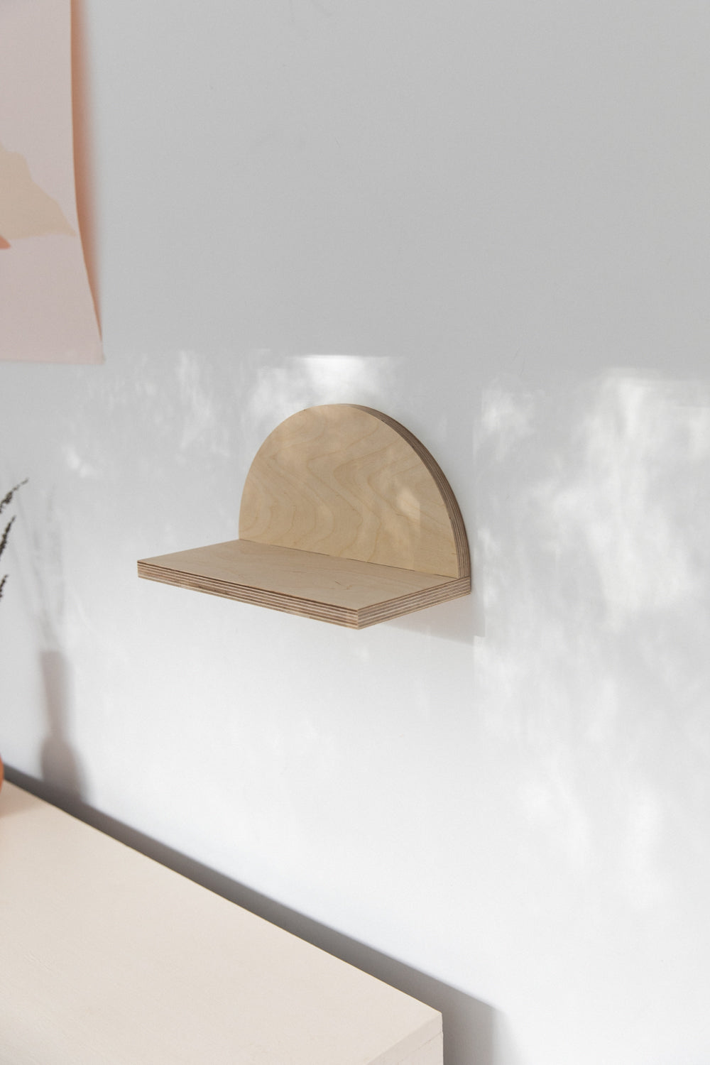Etagère en forme de demi cercle CITRON