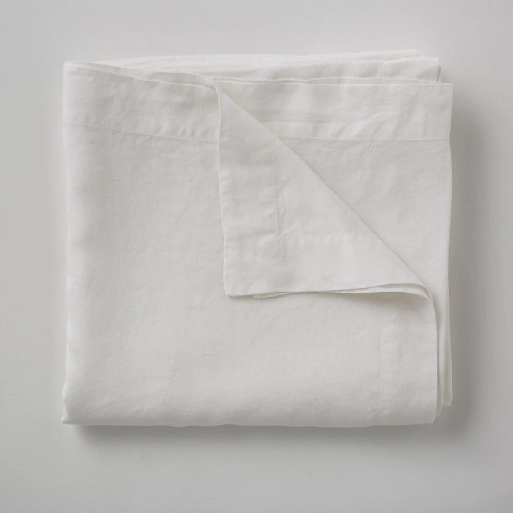 Nappe en lin lavé - Blanc