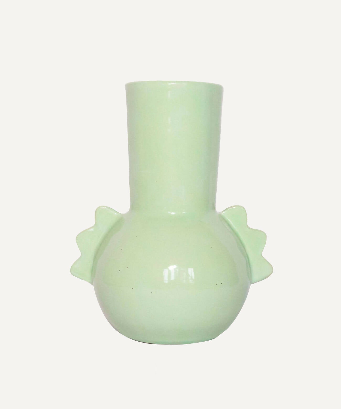 Petit Vase en faïence "Moineau" - Vert