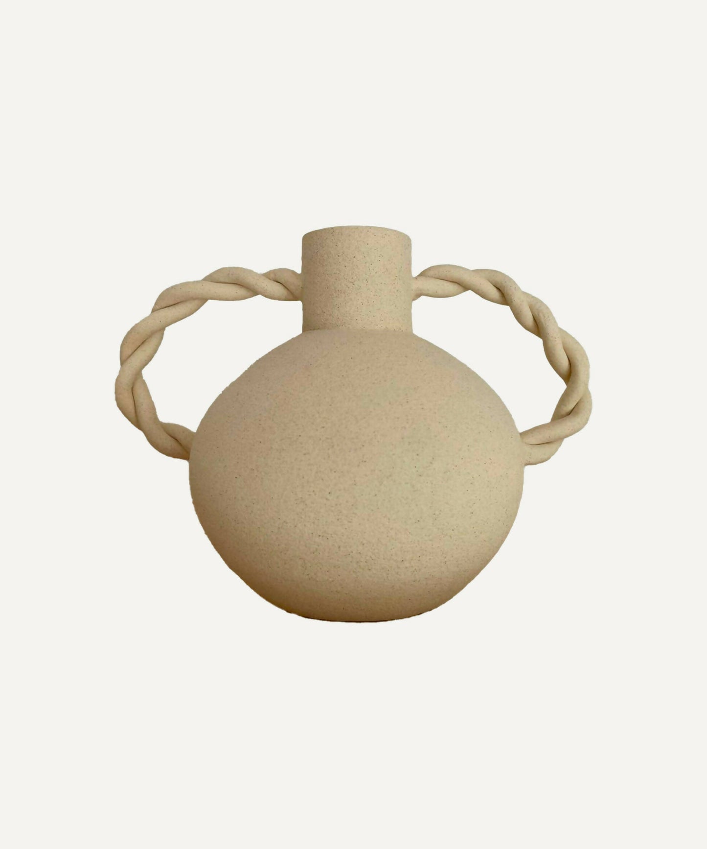 Vase en grès Tresses
