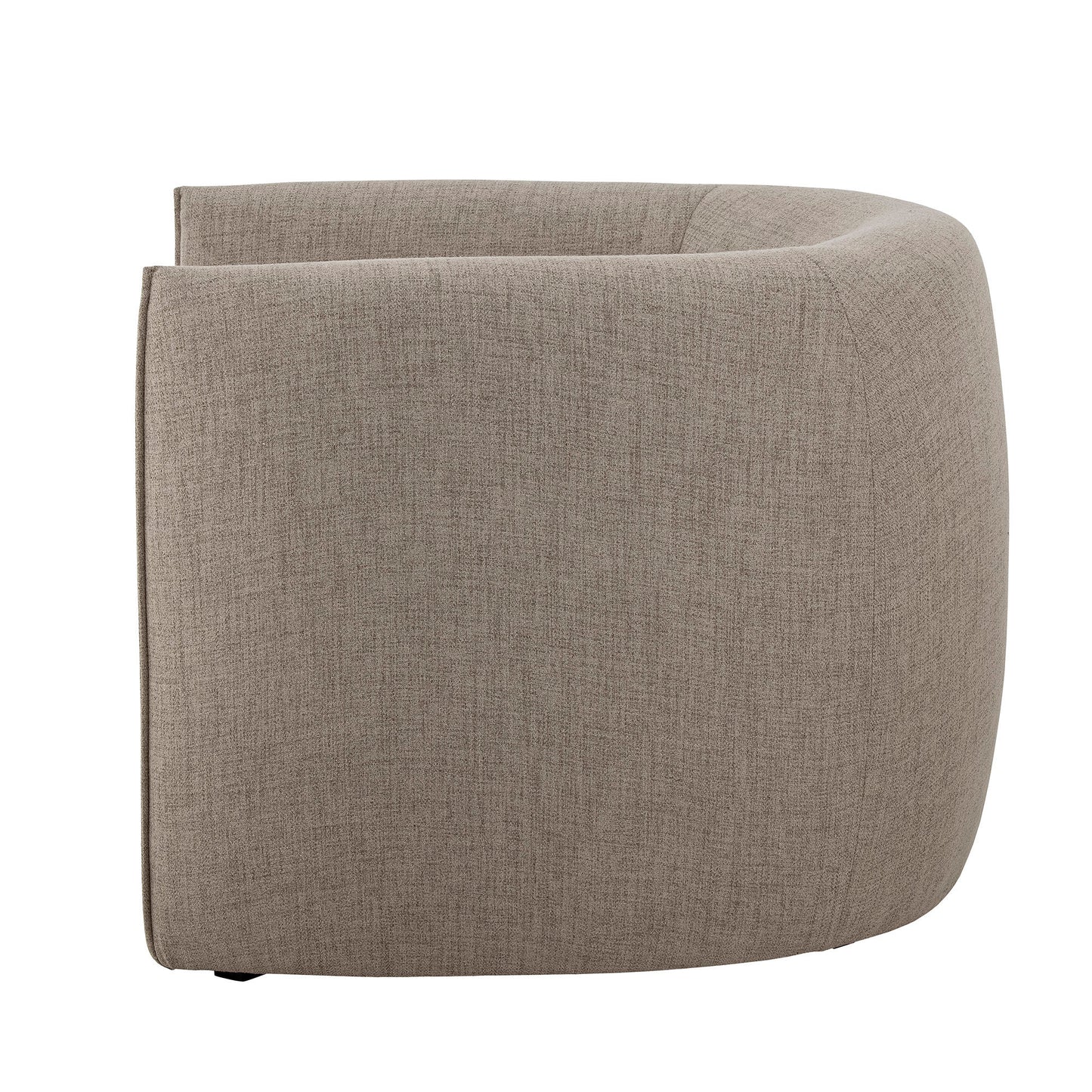 Fauteuil de salon Bacio en tissu beige