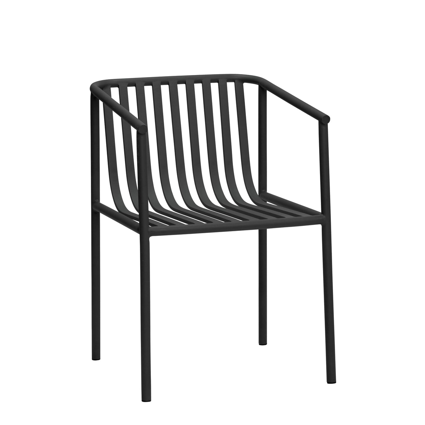 Chaise de jardin en métal noir Villa