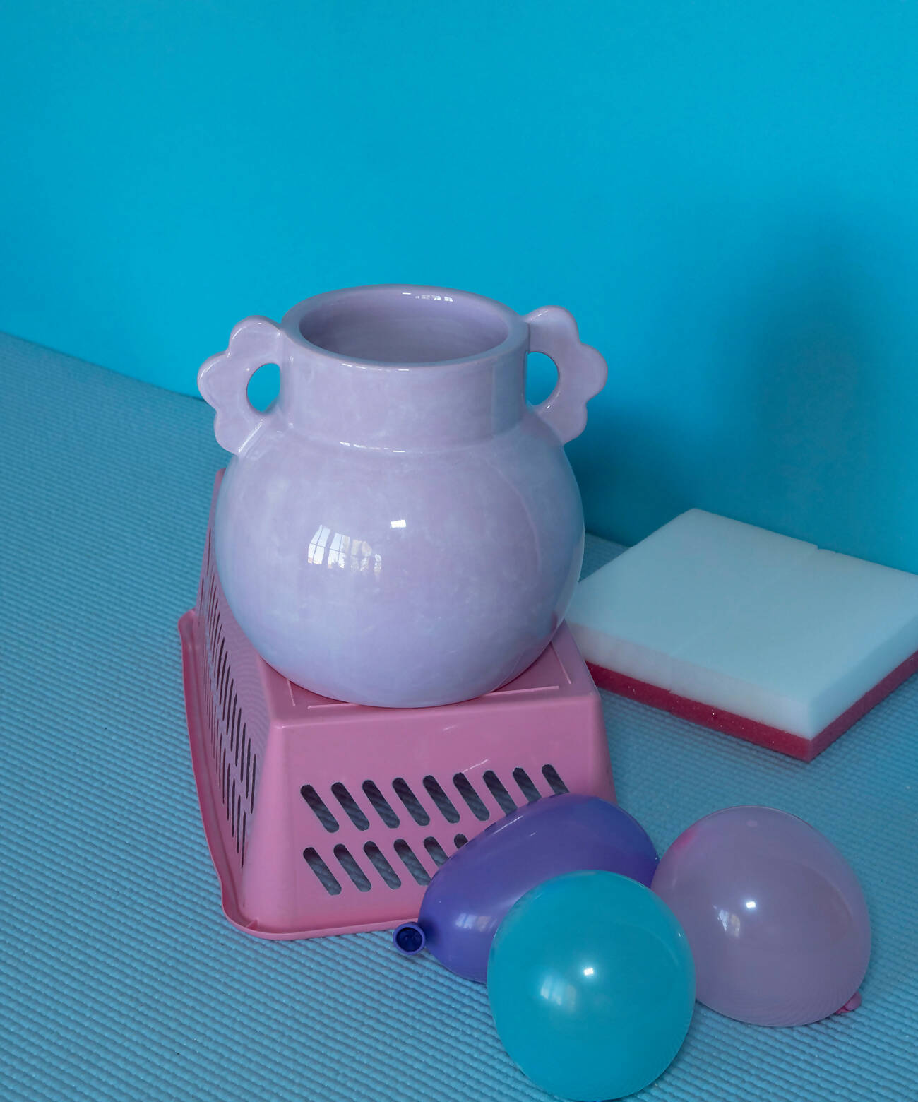 Petit Vase en faïence "Flower" - Lila