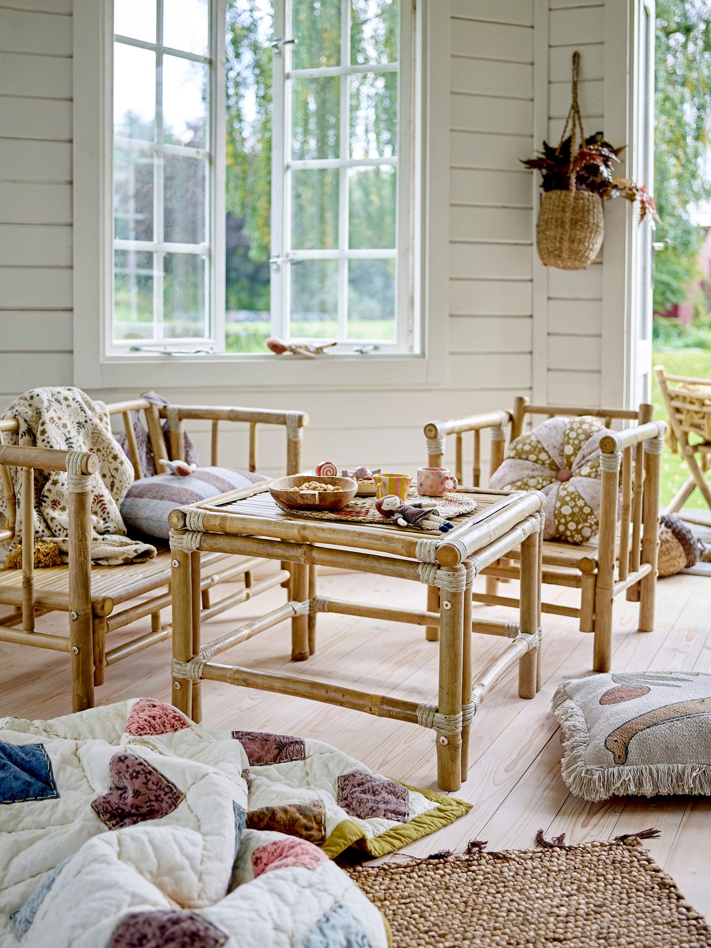 Chaise en bambou naturel, Sole