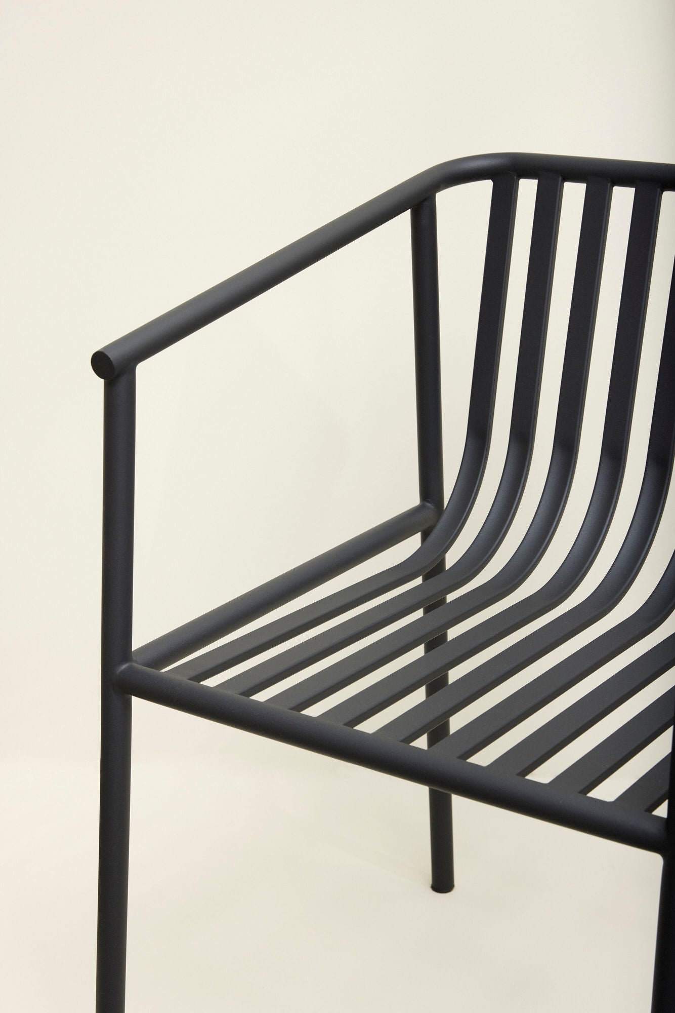 Chaise de jardin en métal noir Villa