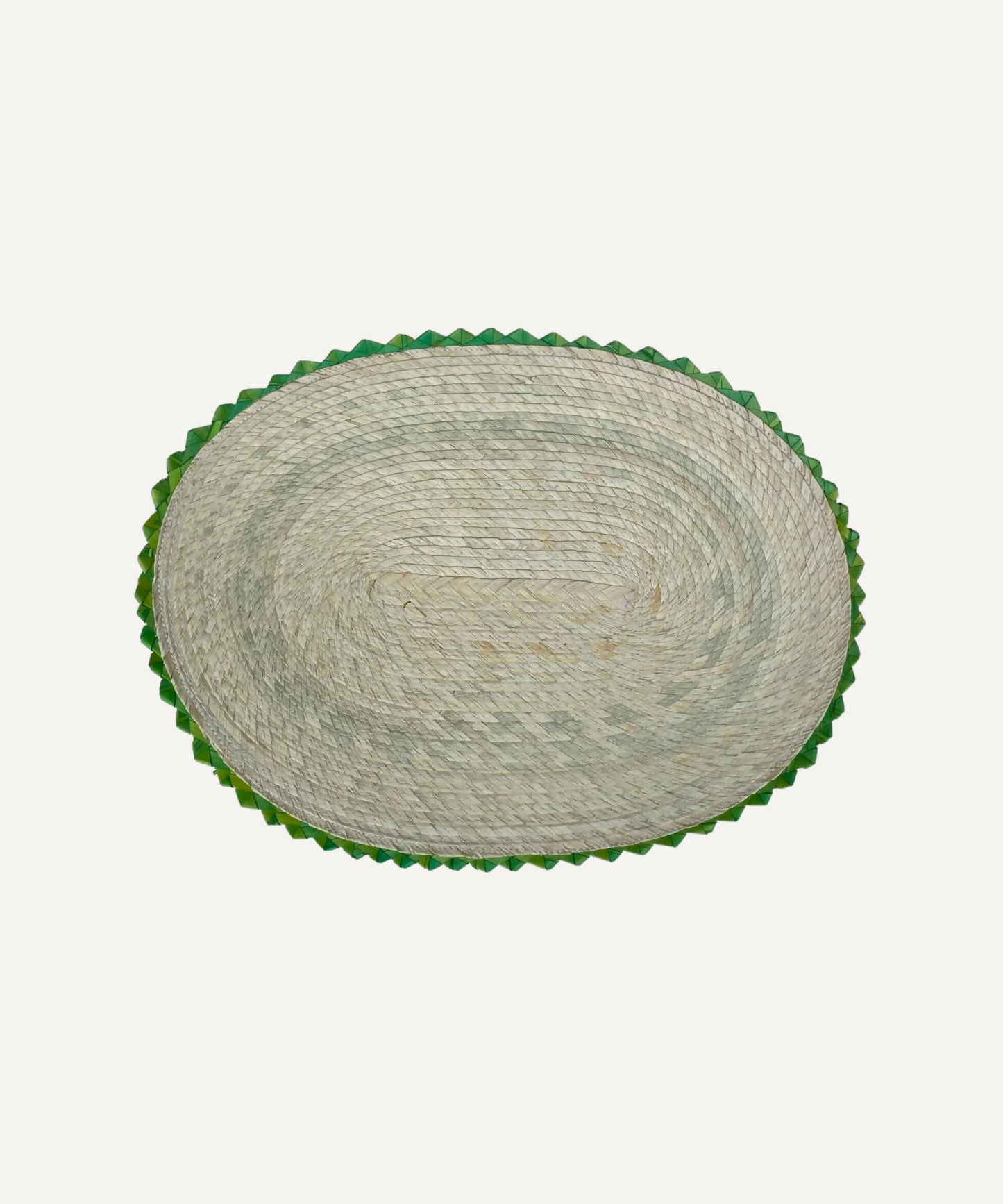 Set de table en fibre de palmier - Vert