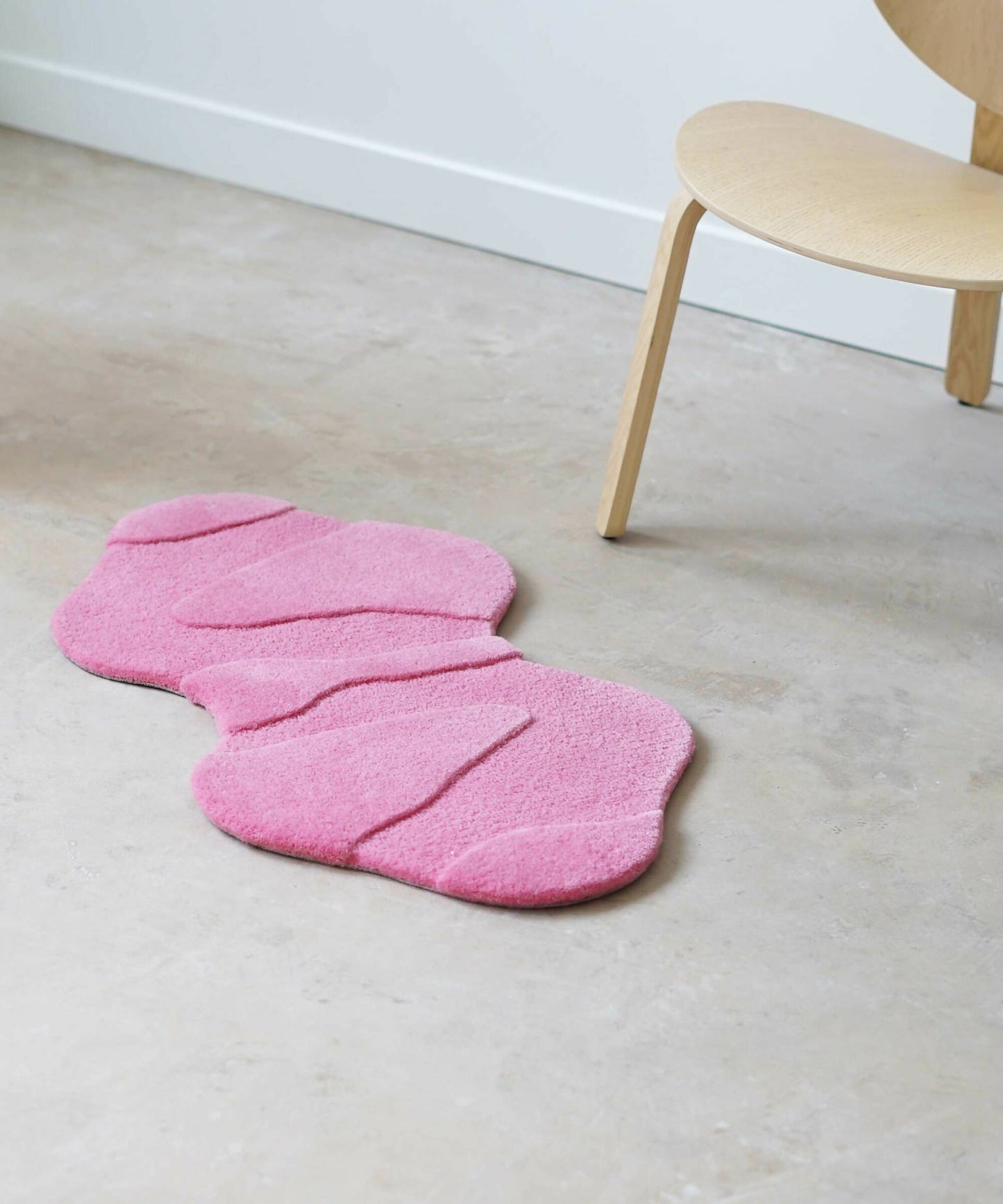 Tapis Magma 100% laine - Rose