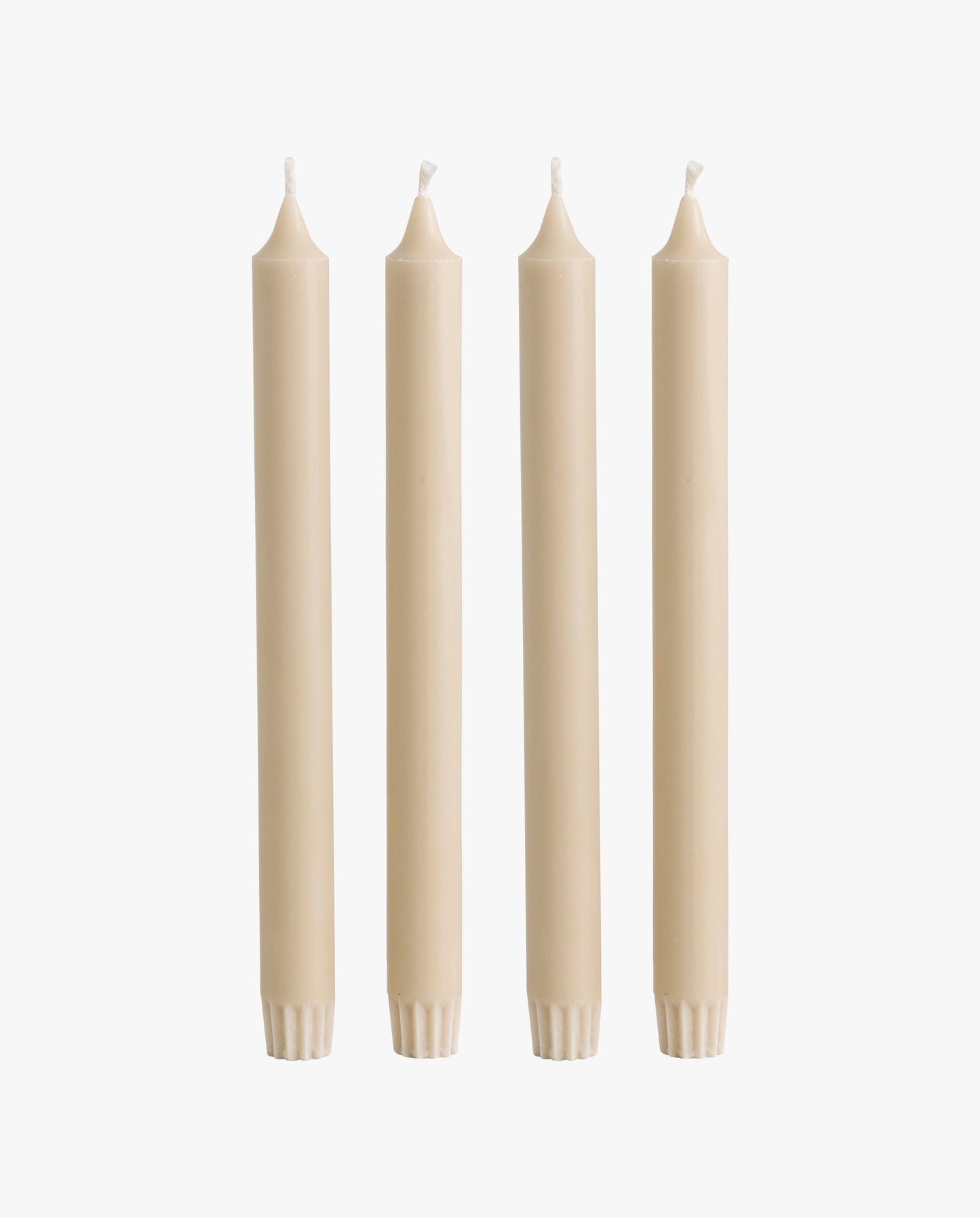 BOUGIE, grande, ensemble de 4 - beige