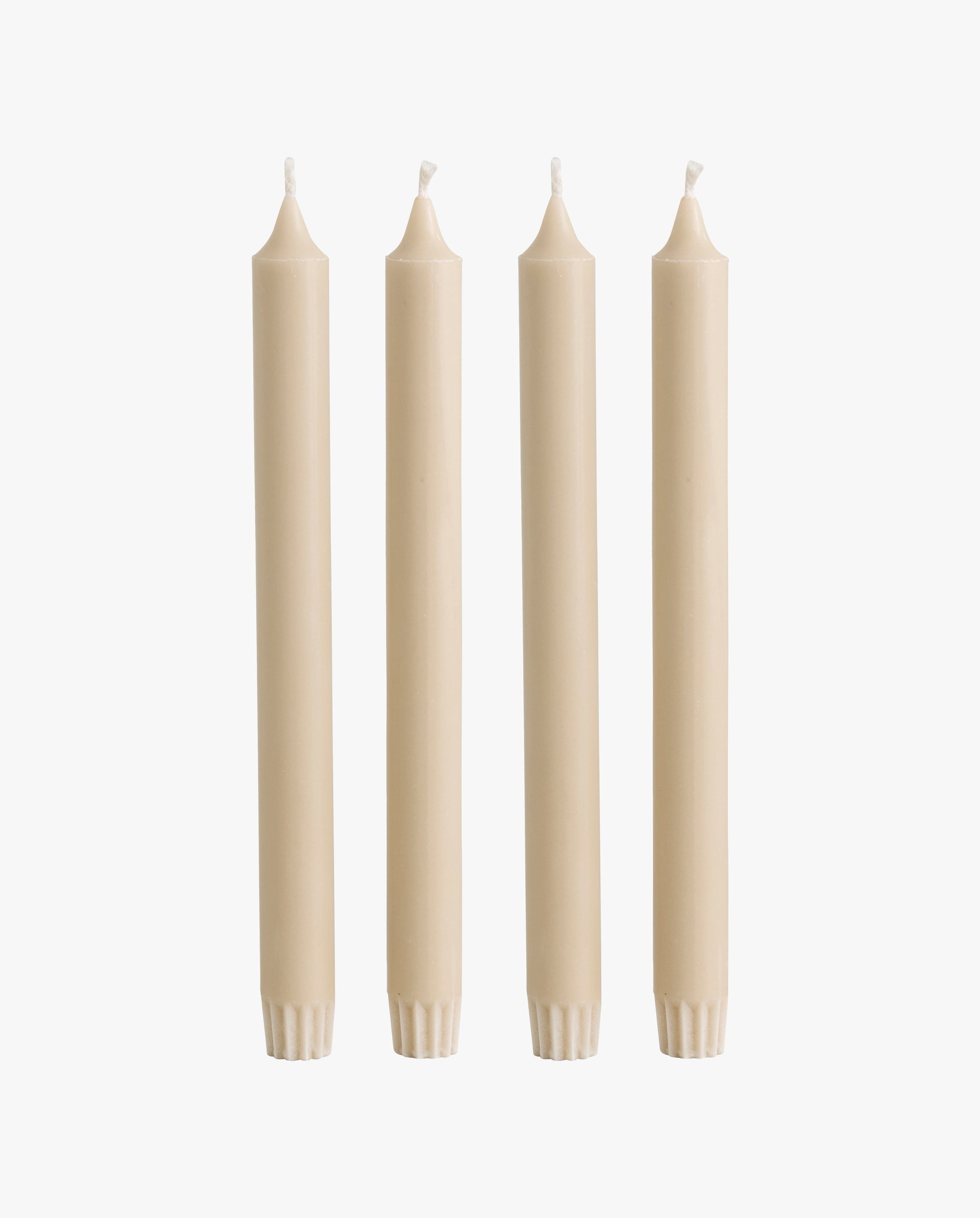 BOUGIE, grande, ensemble de 4 - beige