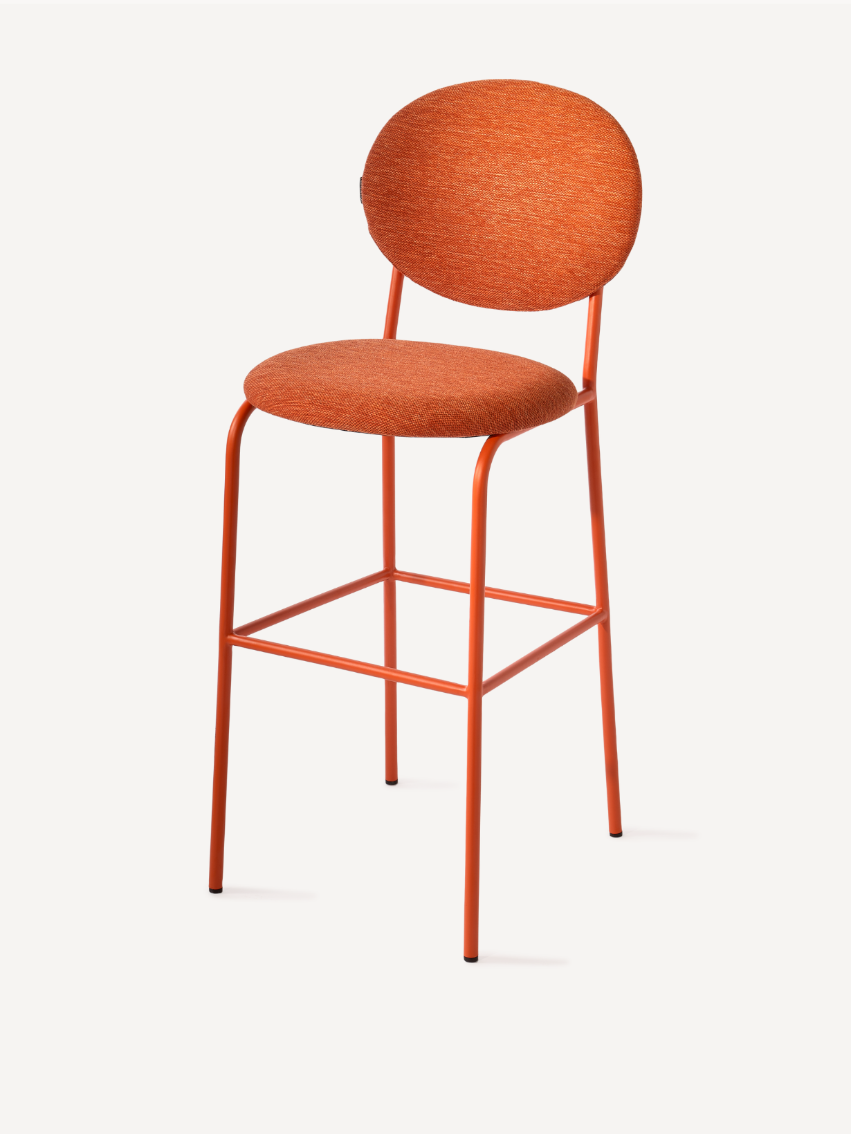 Tabouret de Bar, en Métal et Tissu, SIMPLY BERRY