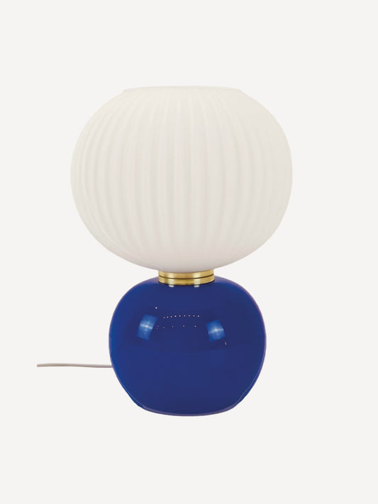 Lampe en verre bleu, Adonis PM