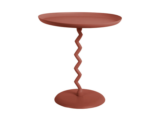 Leitmotiv Side table Zig Zag medium red ochre