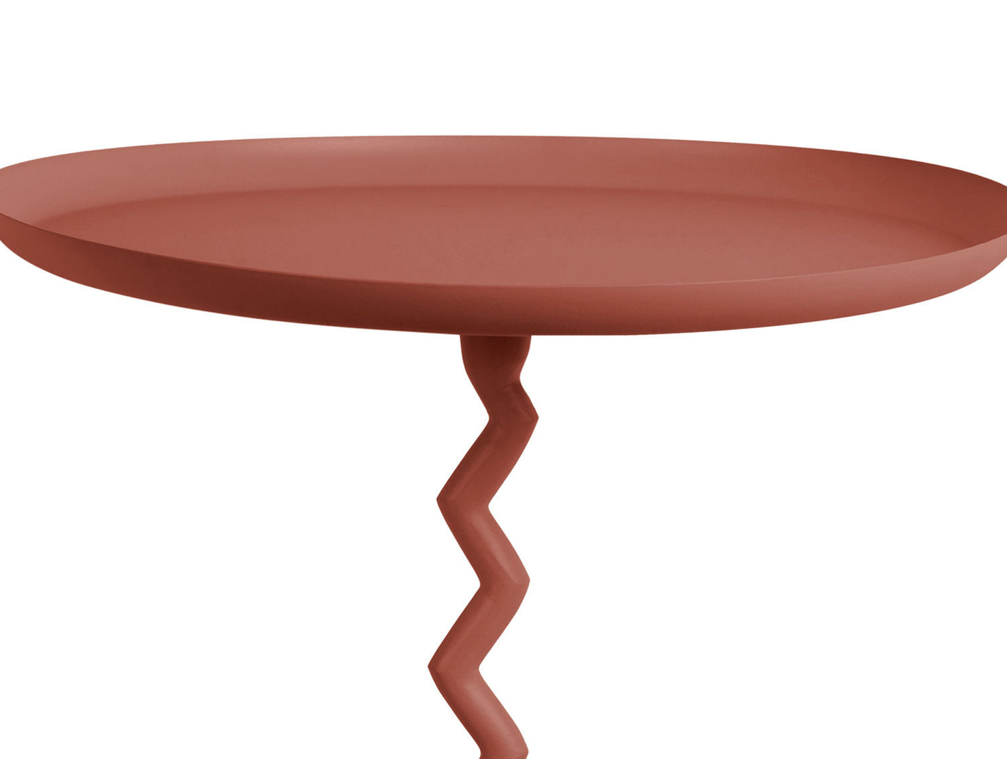 Leitmotiv Side table Zig Zag medium red ochre