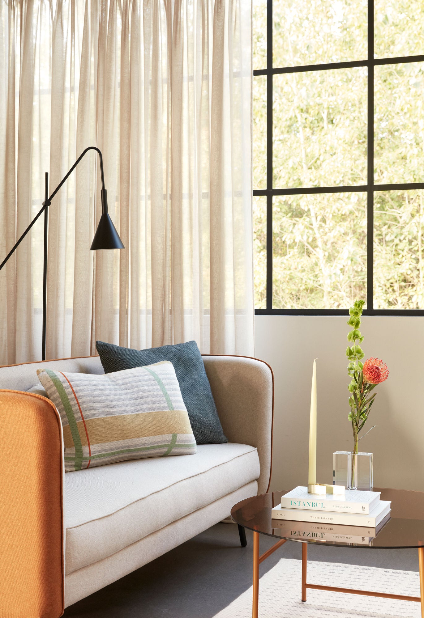 Hübsch Shade Canapé Orange/Beige