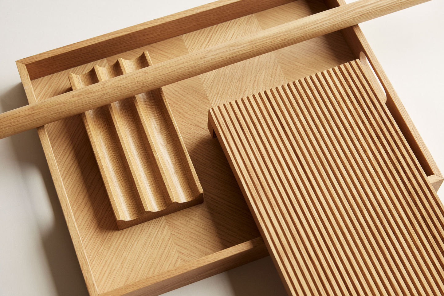 Hübsch Structure Tray Natural