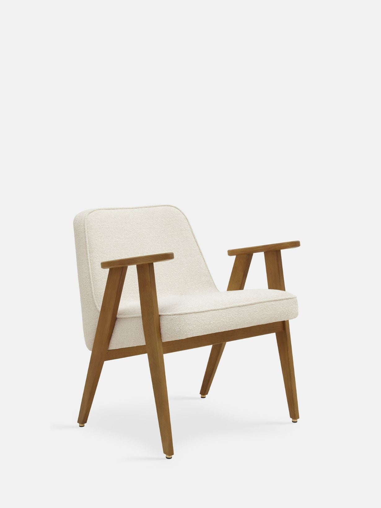 366 Armchair in solid oak and New Coco Fabric
