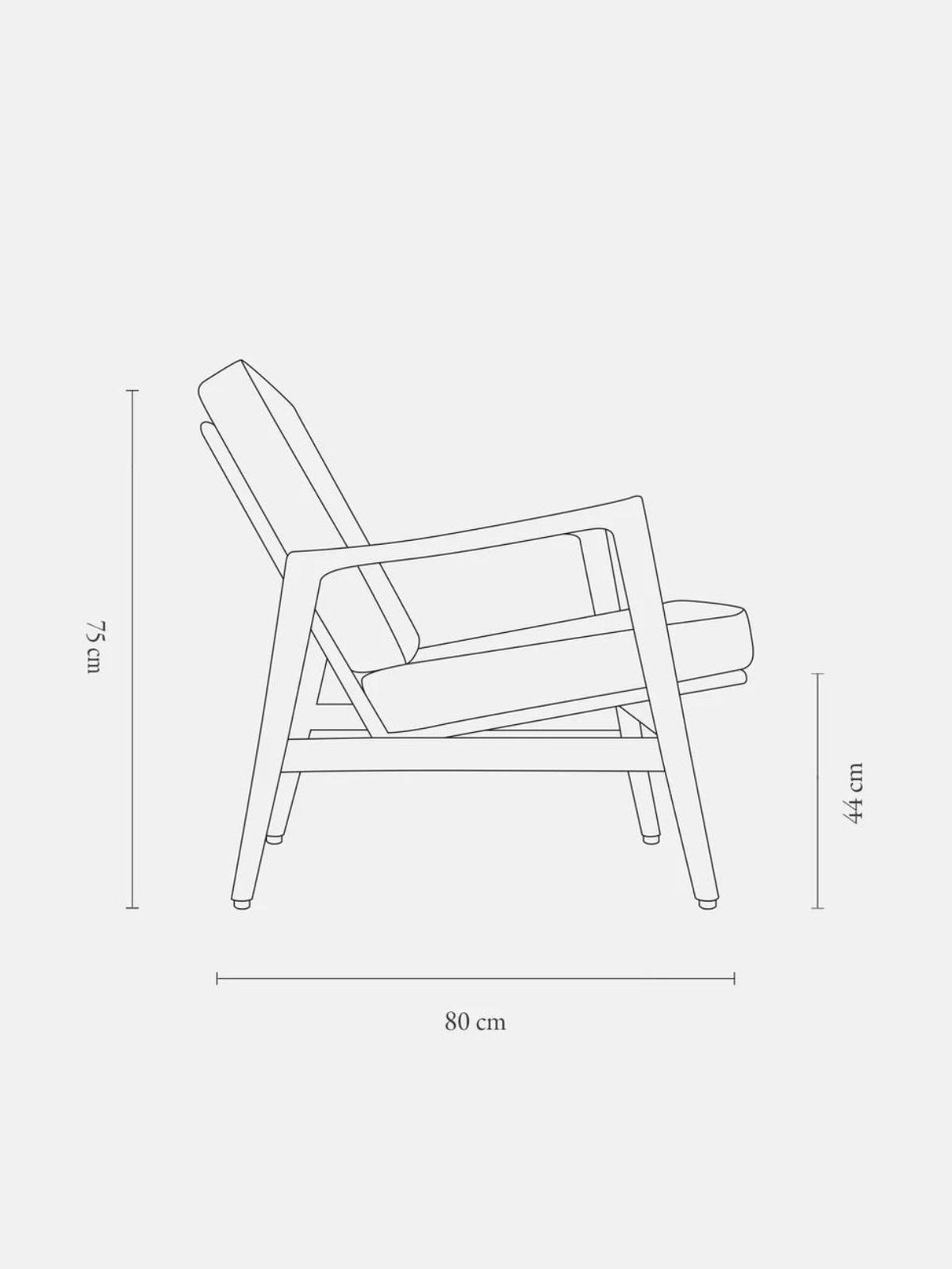 Fauteuil en bois de chêne tissu Sierra, Stefan Braid Sierra