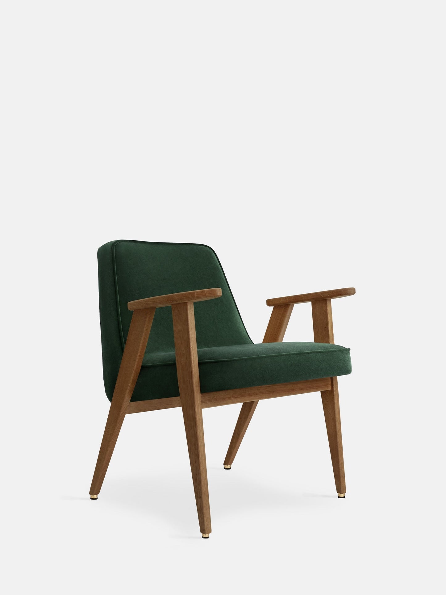 366 Armchair in Velvet Bottle Green