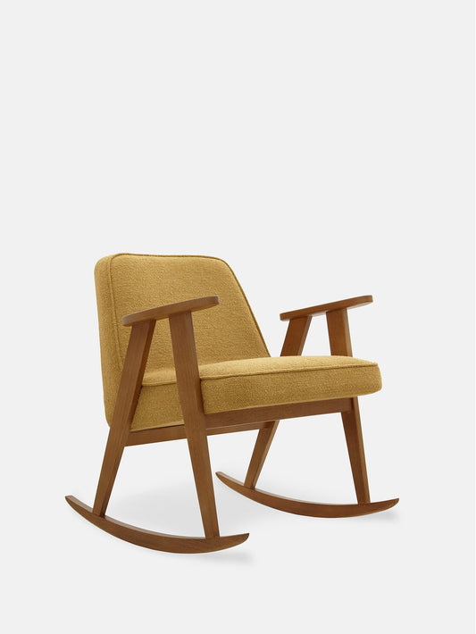 366 Rocking Chair in Boucle Mustard