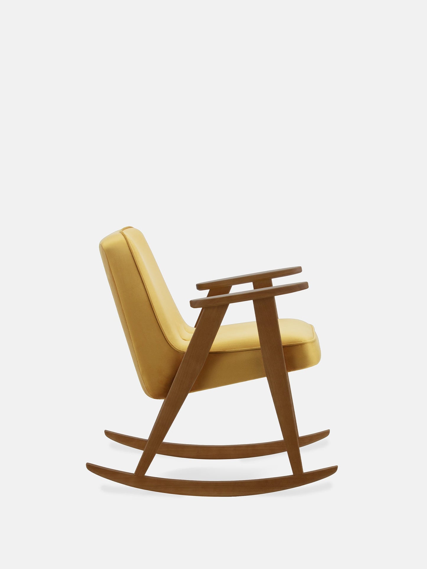 366 Rocking Chair in Shine Velvet Mustard