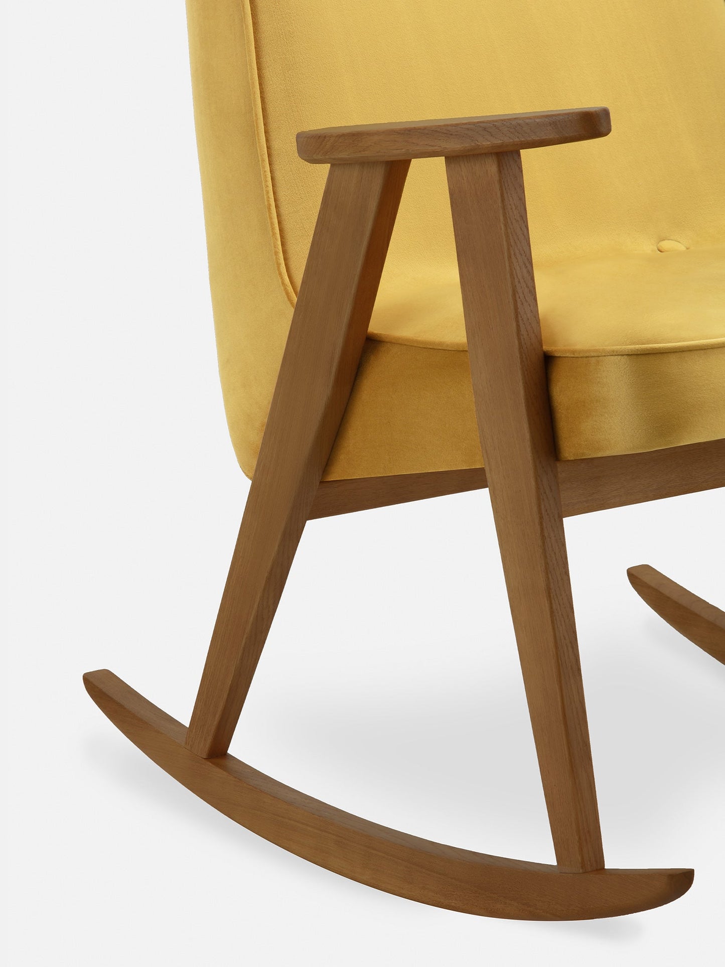 366 Rocking Chair in Shine Velvet Mustard