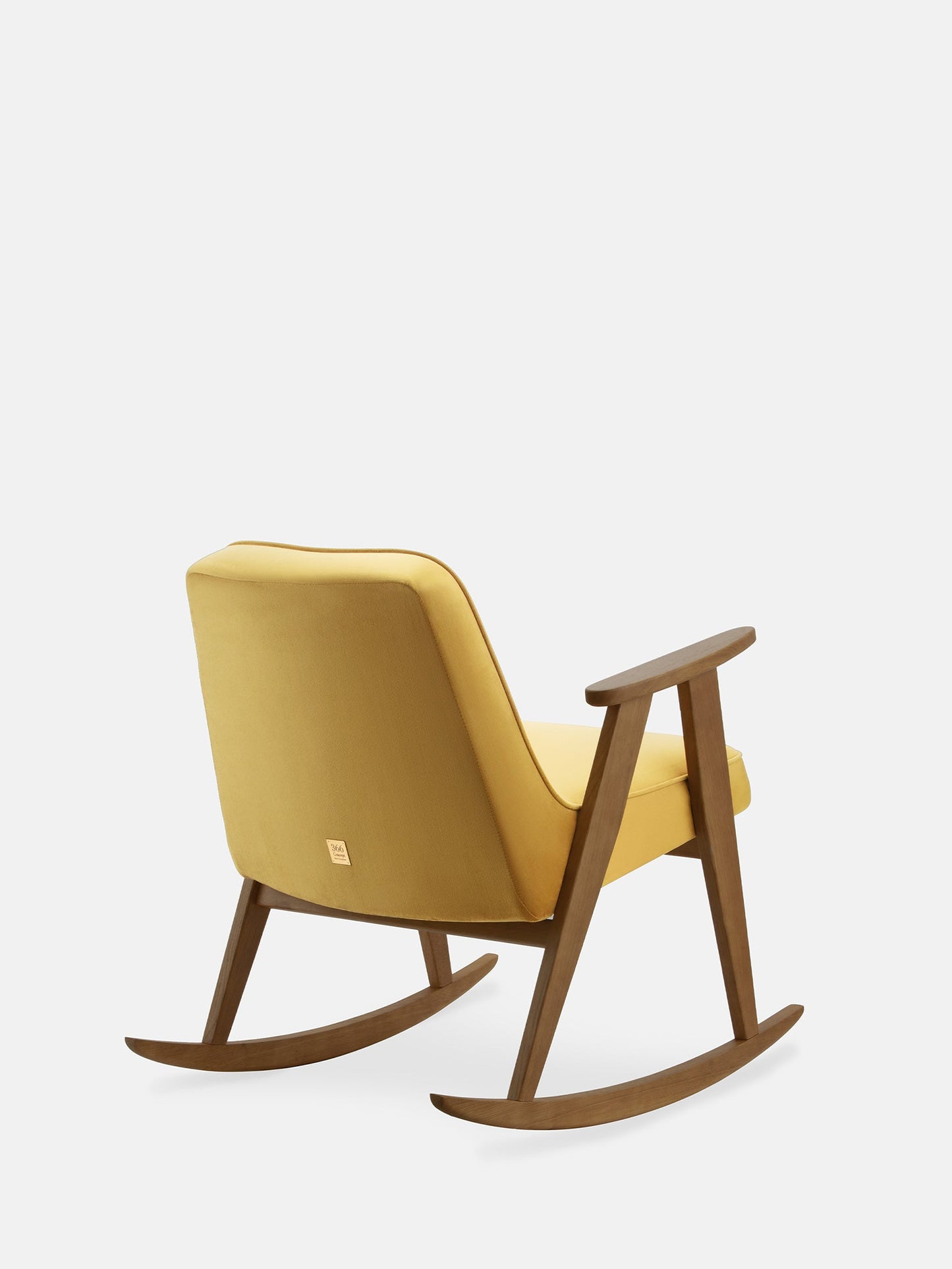 366 Rocking Chair in Shine Velvet Mustard