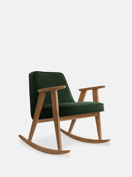 366 Rocking Chair in Velvet Bottle Green