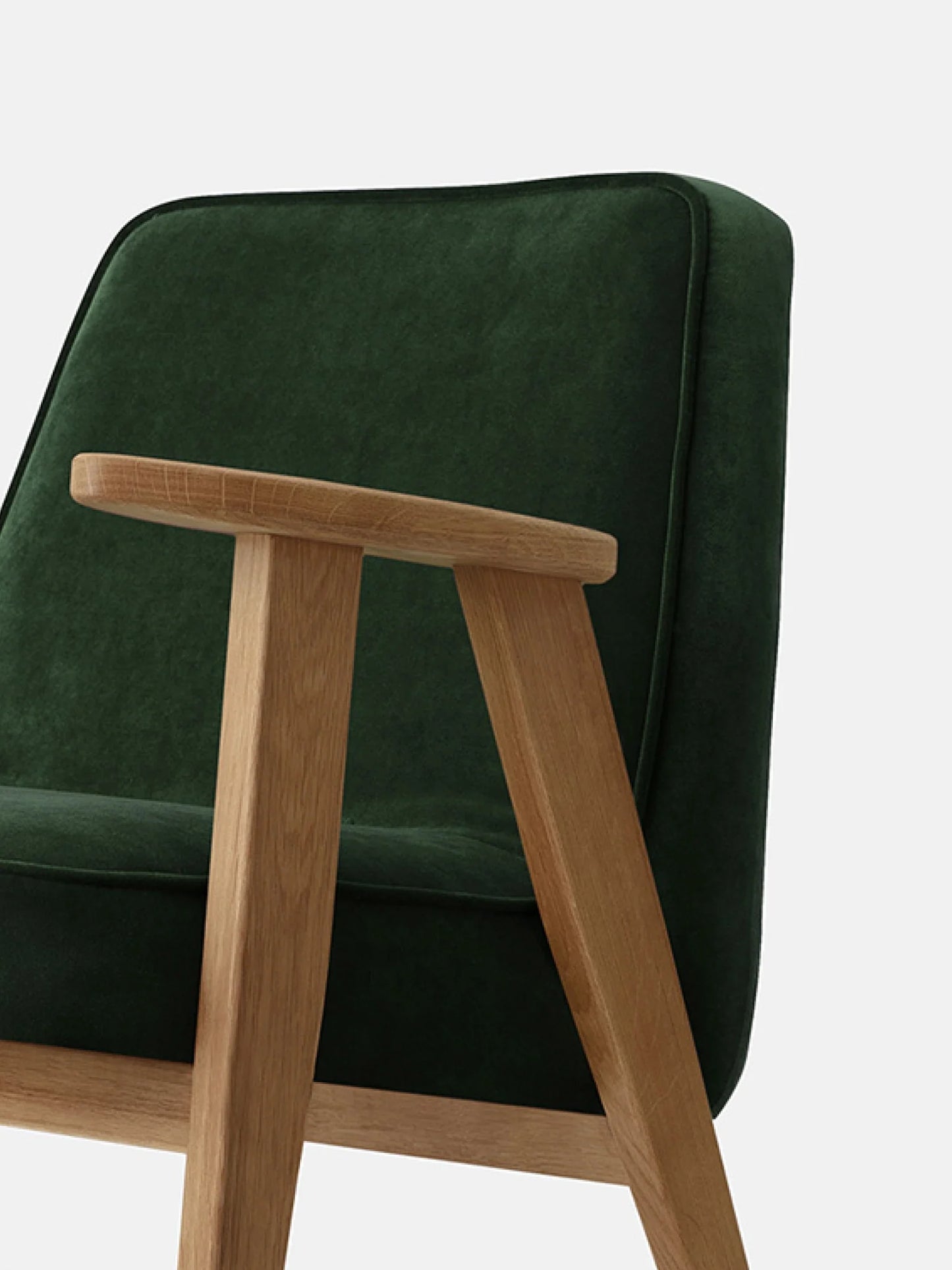 366 Rocking Chair in Velvet Bottle Green