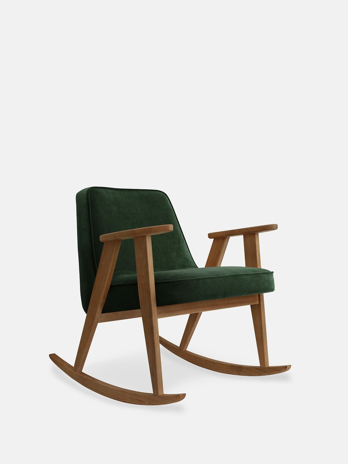 366 Rocking Chair in Velvet Bottle Green
