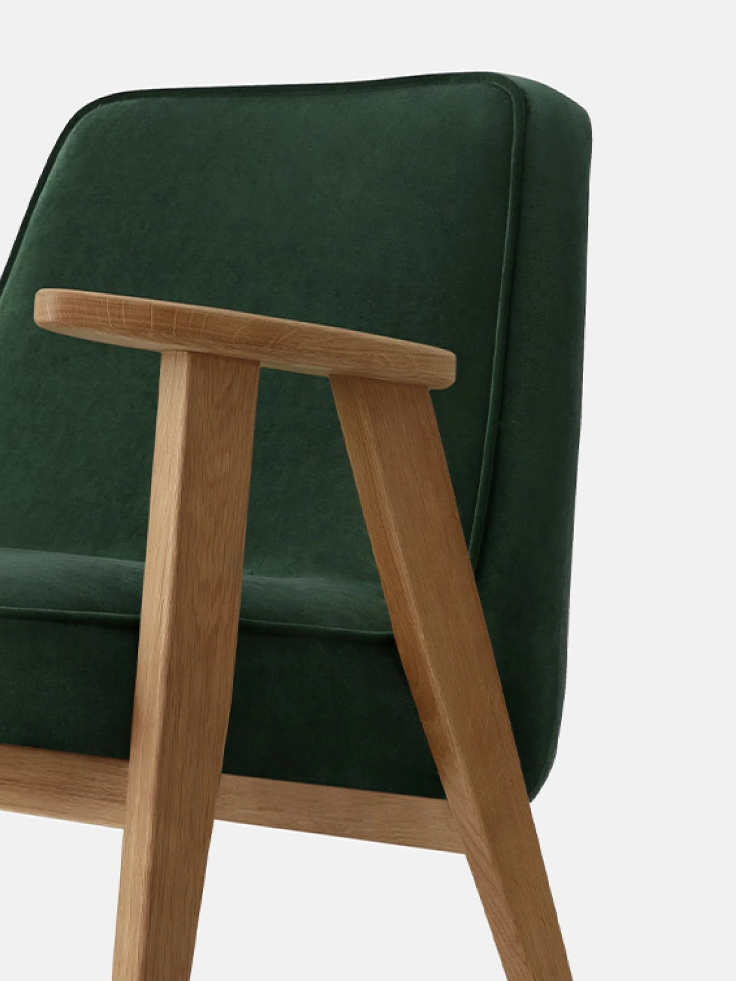 366 Armchair in Velvet Bottle Green