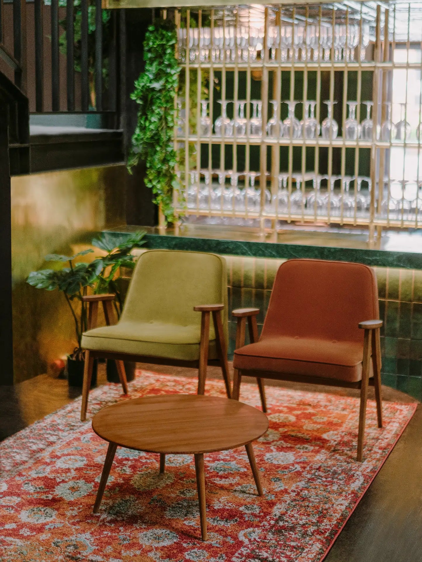 366 Armchair in Velvet Bottle Green