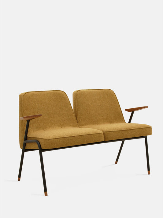 366 Metal 2-Seater in Boucle Mustard