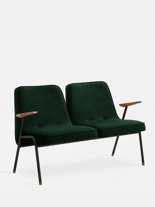 366 Metal 2-Seater in Velvet Bottle Green