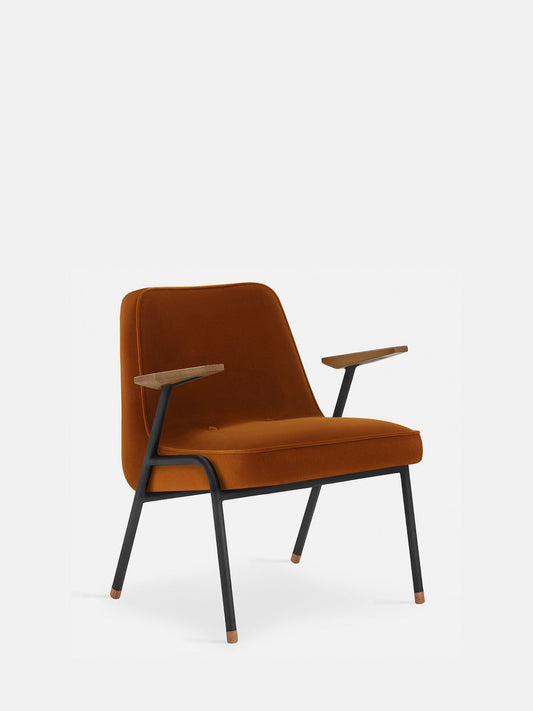 366 Metal Armchair in Velvet Sierra