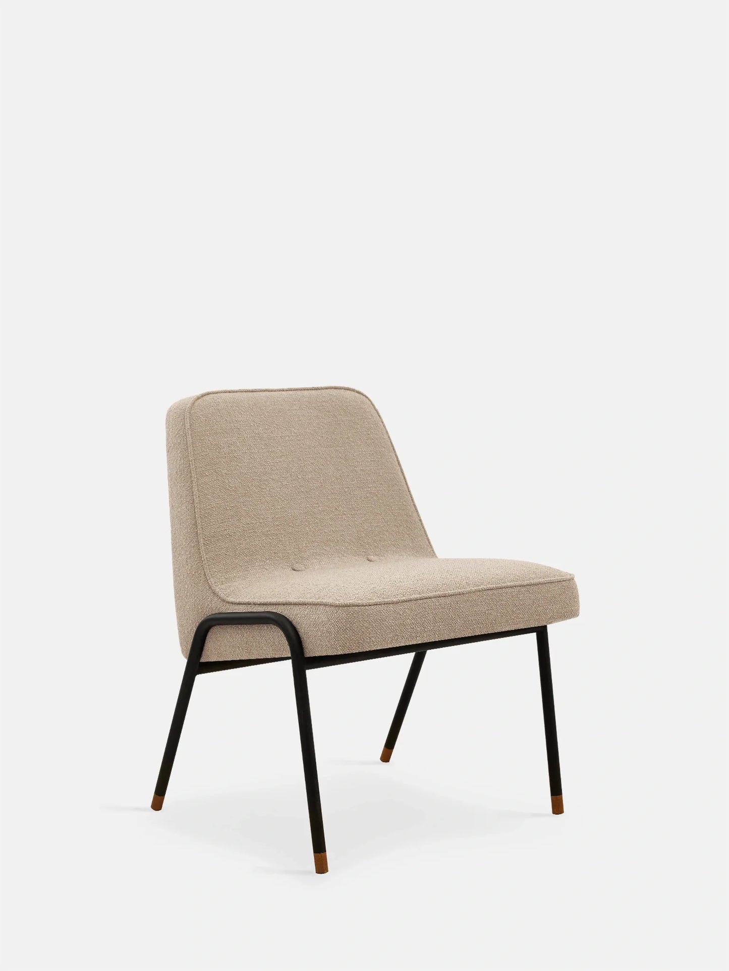 366 Metal Club Chair in Boucle Beige