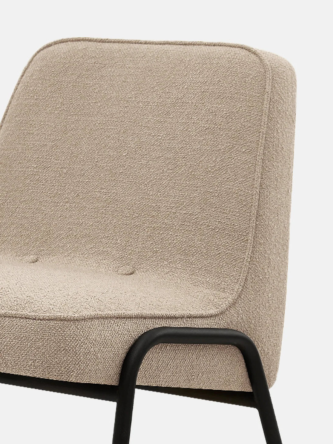 366 Metal Club Chair in Boucle Beige