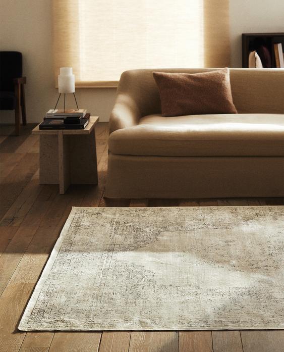 TAPIS JUTE DESIGN VINTAGE