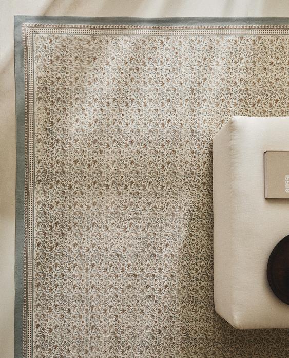 TAPIS JUTE DESIGN VINTAGE