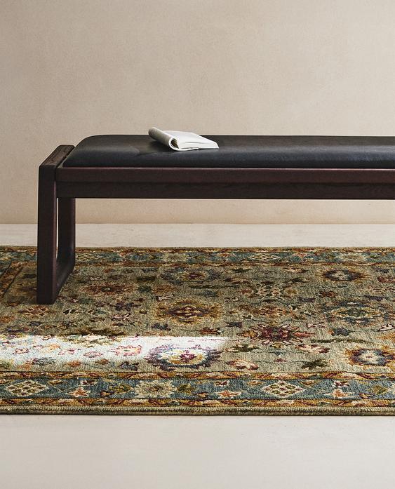 TAPIS JUTE DESIGN VINTAGE